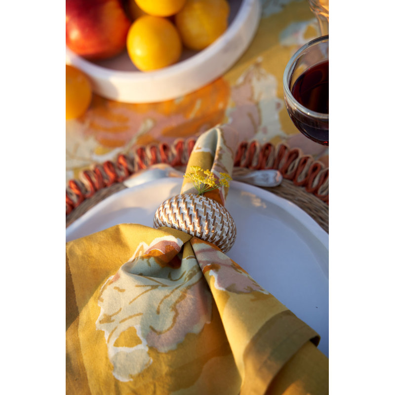 Pumpkin 100% Cotton Square Napkin, Orange-Yellow