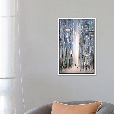 Together Under One Umbrella by Ekaterina Ermilkina - Painting on Canvas