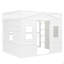 Lit mezzanine pleine grandeur avec échelle-129993531
