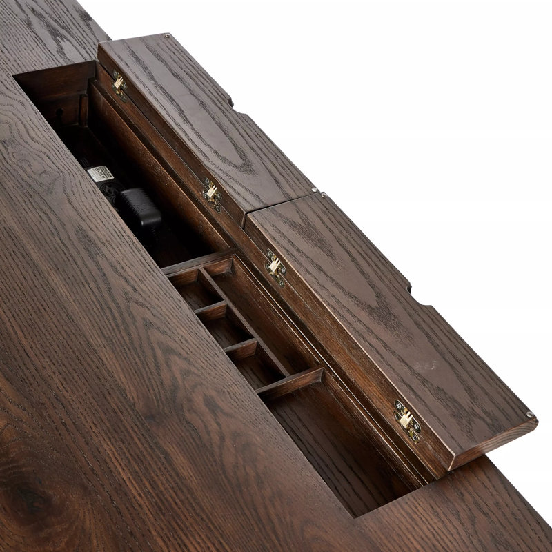 Torrington Executive Desk, Umber Oak