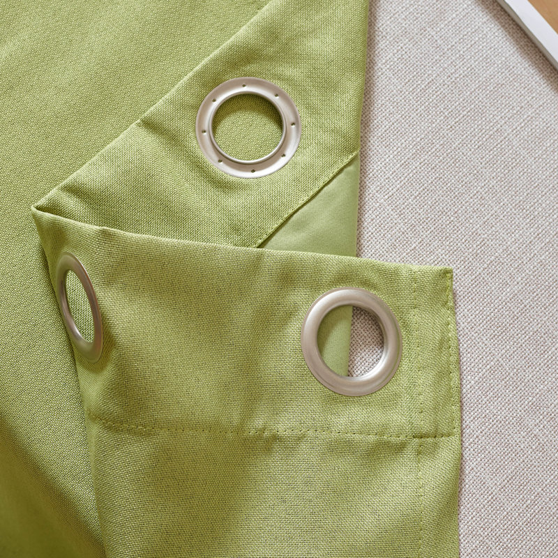 Solway Room Darkening Curtain Single Panel, 52" W x 130" L, Leaf Green