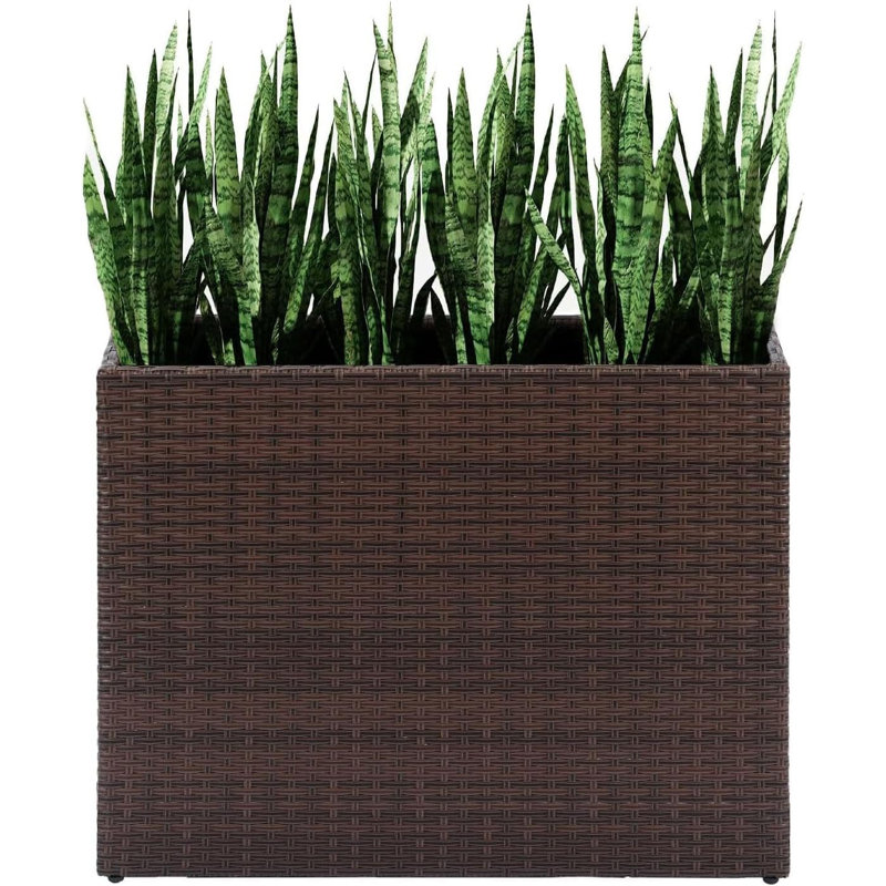 Rattan Pot Planter, Brown