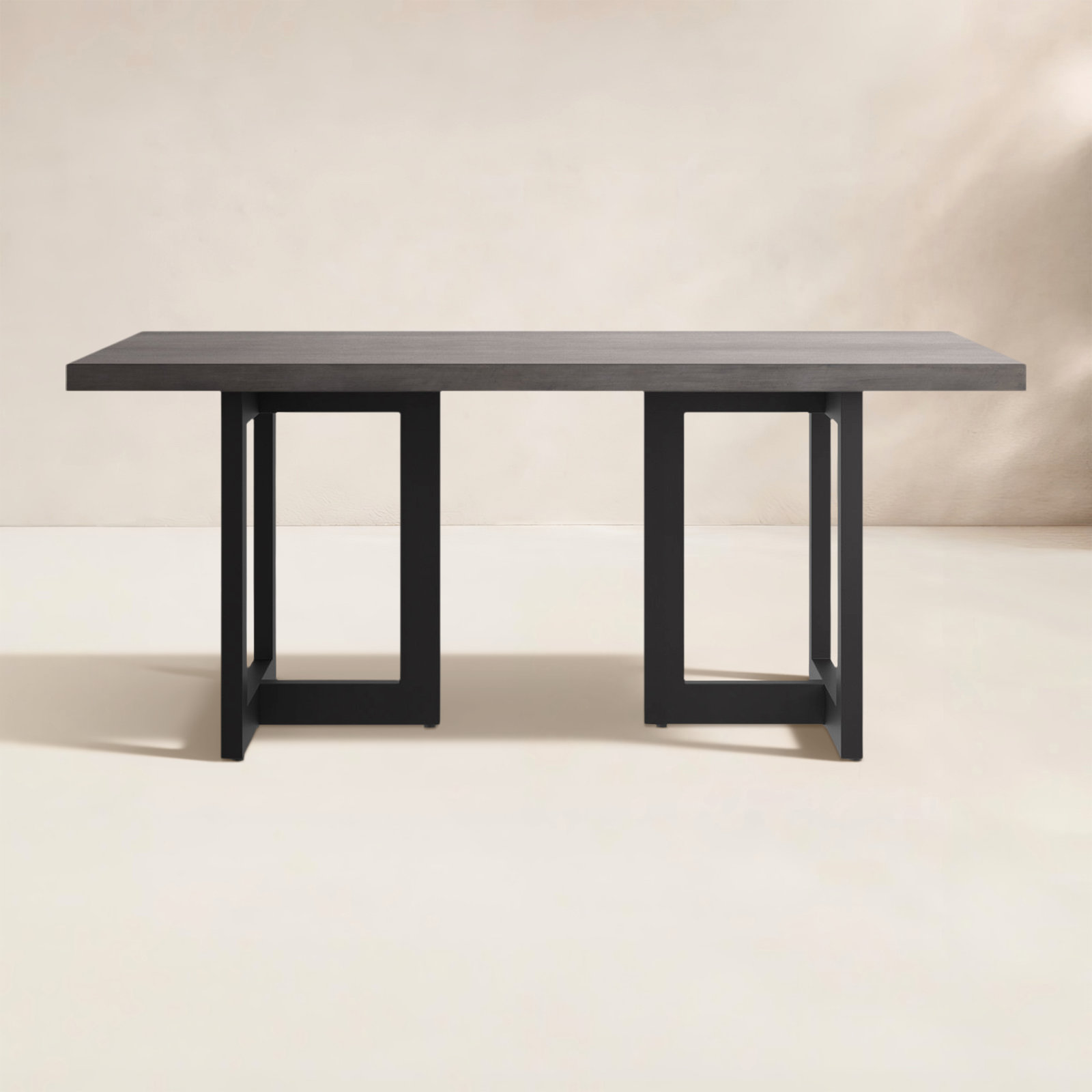 Peregrine 69'' Stone Outdoor Dining Table