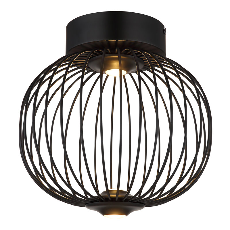 Conlyn LED Flush Mount,  Matte Black, Black
