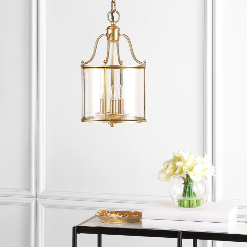 Manus 3 - Light Brass Lantern Pendant