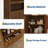 72" Arched Bookshelf with Storage Drawer and Open Shelves-318292653