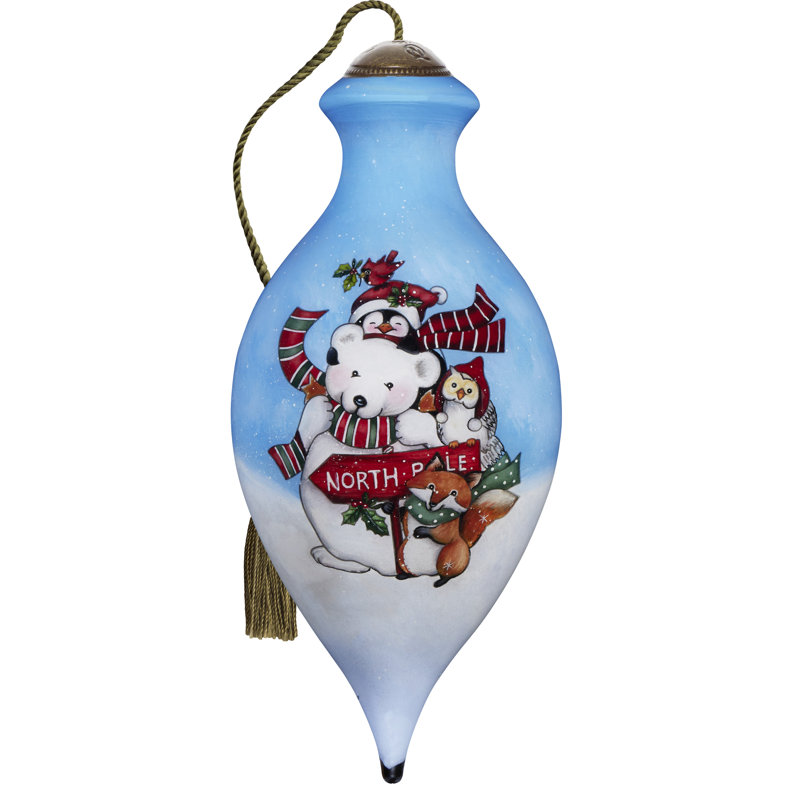 Ornement en verre soufflé Ne’Qwa Art North Pole Friends