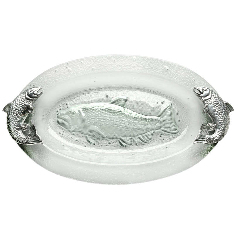 Plateau en verre saumon Coastal