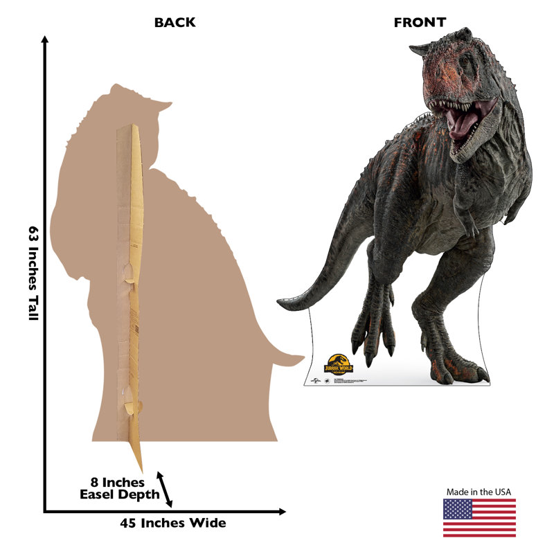 63'' Jurassic World Carnotaurus Cardboard Standup
