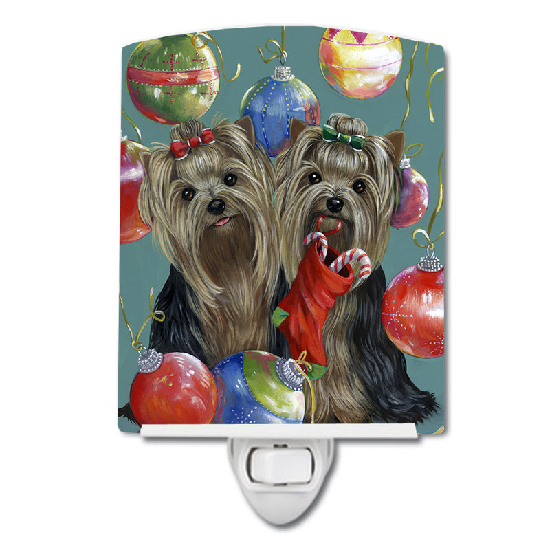 Veilleuse Boxer, Yorkie paillettes