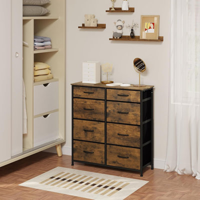 Grete 86 cm W Chest of 8 Drawers
