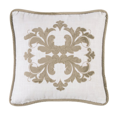 Madison Embroidered Throw Pillow