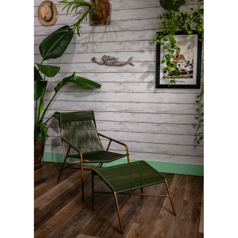 Fauteuil d'appoint moderne avec repose-pieds Poltrona Madre