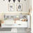 Wooden Daybed With Twin Trundle, Daybed With Storage Shelf And USB Charging Ports-1870524266-1870524267