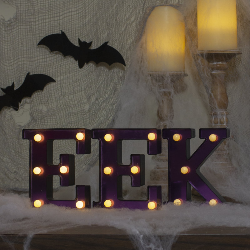 Enseigne lumineuse d'Halloween 6,5 po à DEL