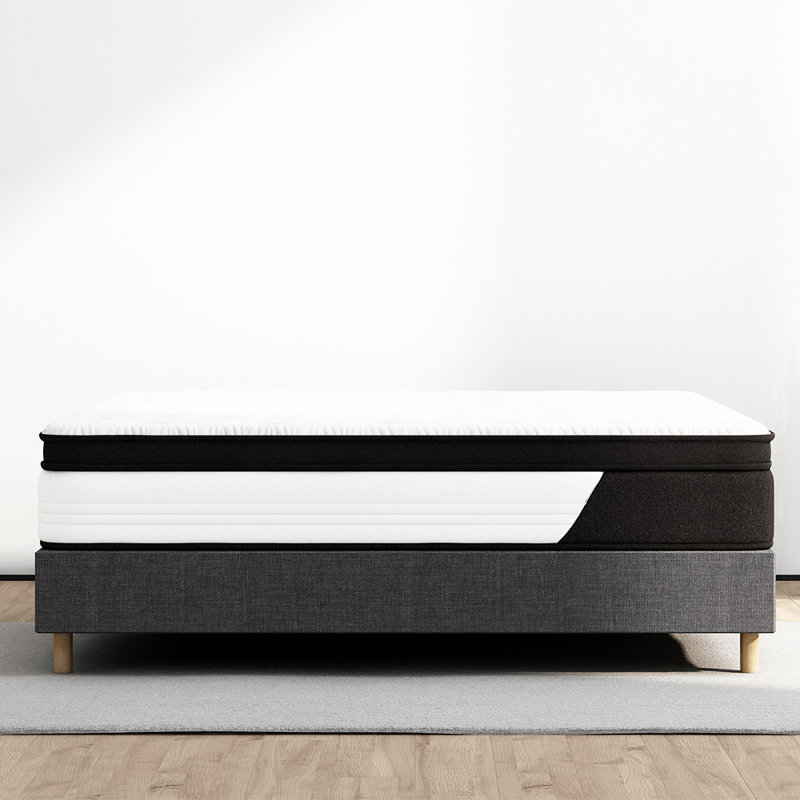 Avenco Medium-Firm Gel Pillow Top Hybrid Mattress, Queen, 12"