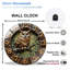 Horloge murale en bois avec hibou