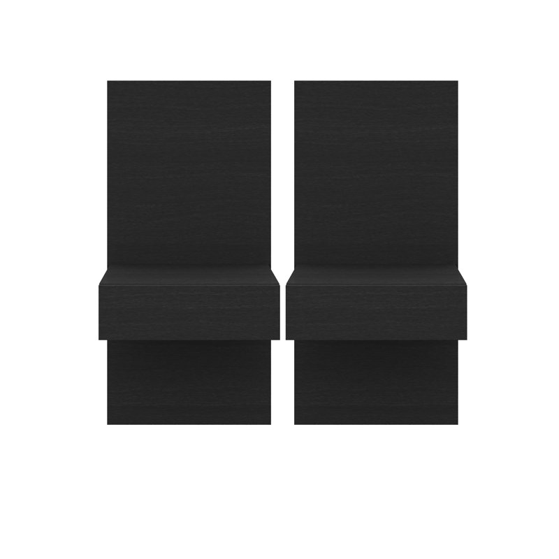 Panneau d'extension de table de chevet flottant, Black