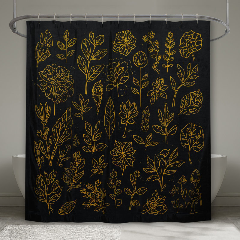 Rideaux de douche Botanical Illustration, L 70 po x H 84 po