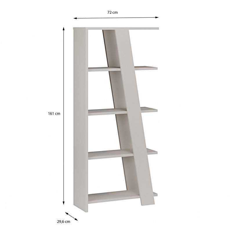 161 cm H x 72 cm W Bookcase, Beige