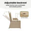 High-Density Polyethylene (HDPE) Wicker Wicker Outdoor Bench-1673836154-1673836152