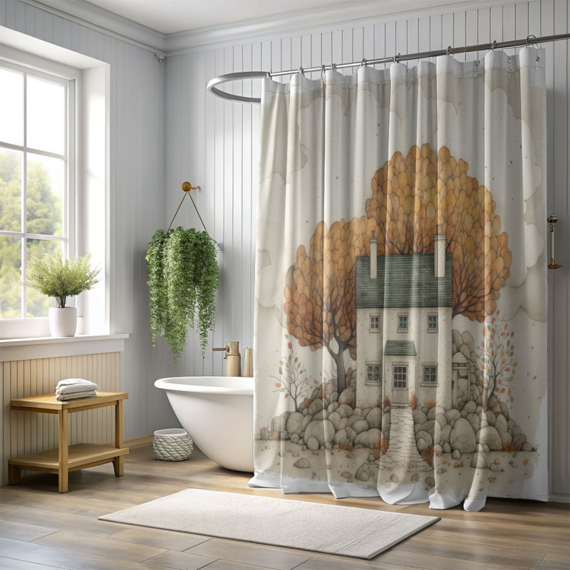 Shower Curtain, 74"H x 71"W