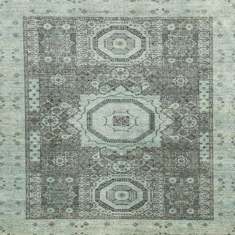 Tapis abstrait moderne 2346, Carré 3 pi