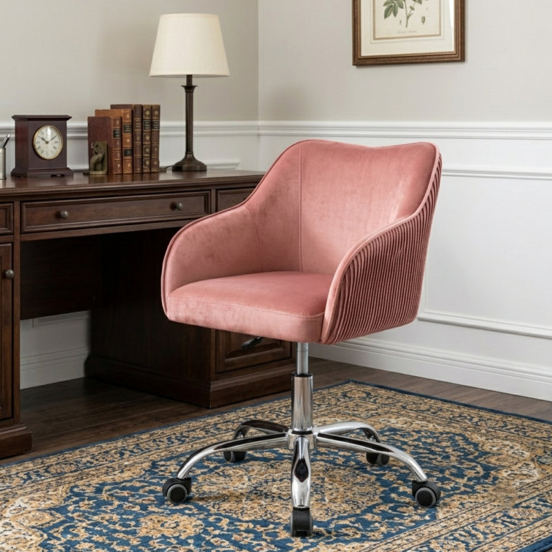 Chaise de bureau Kinzie Epinine, Bleu marine