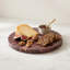Planche à fromage ronde chocolat et marbre