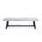 Outdoor Carlisle Benches, Sandblasted Light Gray + Black(Set Of 2)