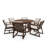 Jorvella 6 - Person Acacia Solid Wood Outdoor Dining Set with Cushions-276530179