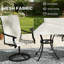 Ensemble de 2 chaises d'extérieur, chaises pivotantes-304082534