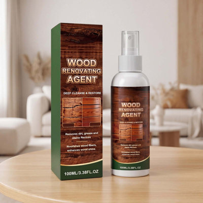Repair Agent Wood Renovating Spray 100ML Furniture Polishing Restorer Agent Deep Clean And Nourish For Scratched Wooden Floor Cabinet And Antique Wood