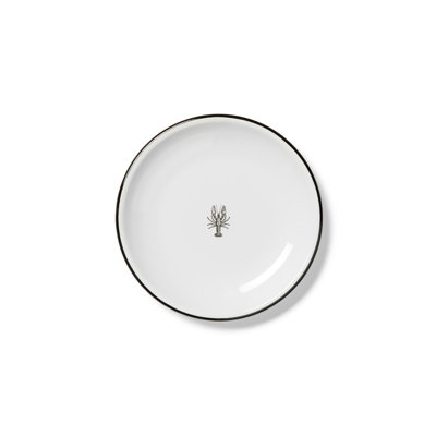 Crow Canyon Enamelware Weston Table x CCH Coupe Salad Plates, Lobster