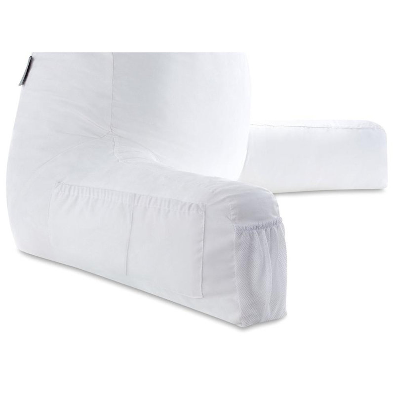 Cover ONLY for Husband Pillow Cowboy Aspen Edition Two-Sided Microsuede/Microfiber, White, 23" x 15"