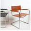 Chaise de bureau Fred en similicuir et acier inoxydable Fred-1000807550