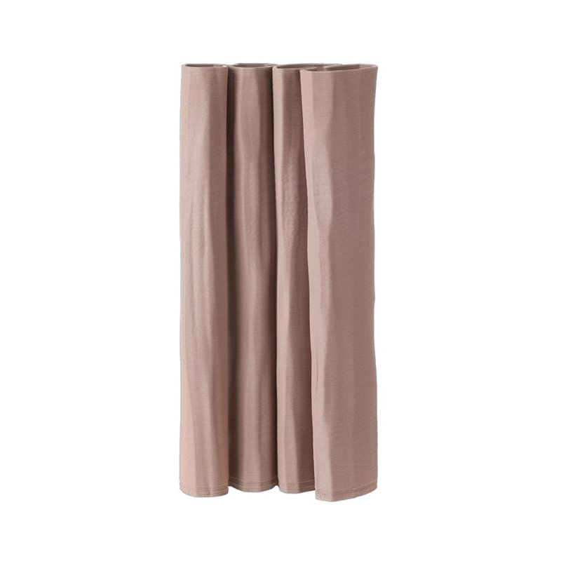 Vase en céramique imprimé en 3D, H 11,4 po x l 3,5 po x P 5,9 po, Tanné
