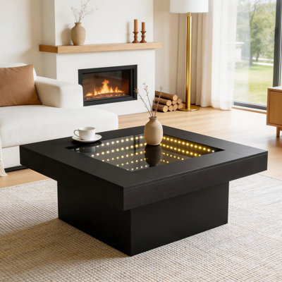 Led Infinity Mirror Coffee Table For Living Room