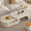 Table basse rétractable de style crème