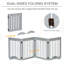 Martinez Wood Free Standing Pet Gate-920069884