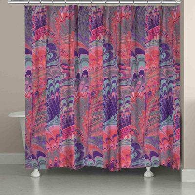 Rideau de douche simple marbré Hartzell