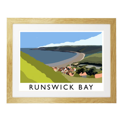 'Runswick Bay 4' by Richard O'Neil - Print