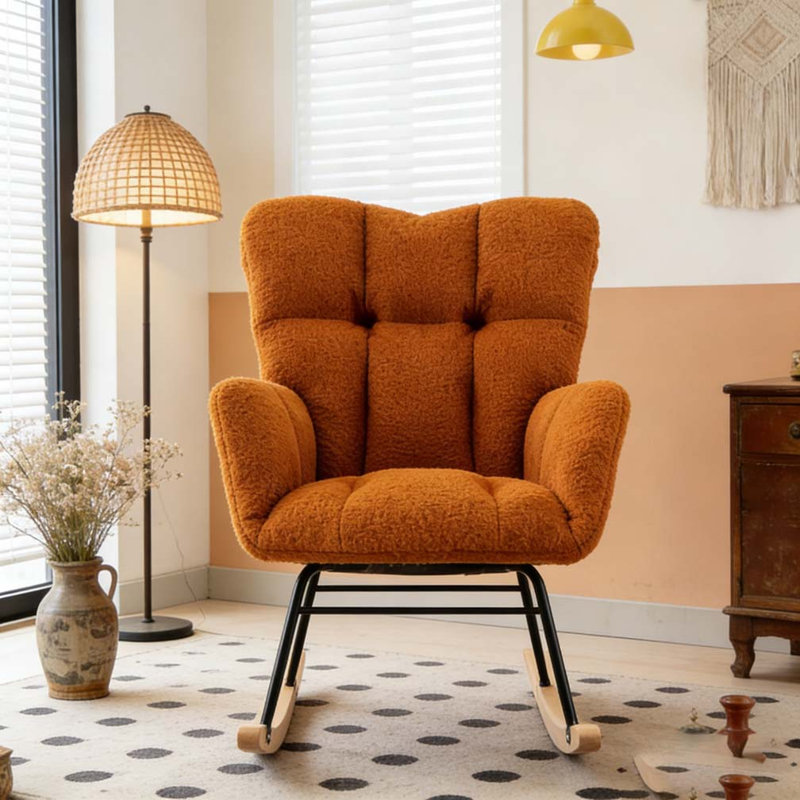 Chaise berçante Teddy, Caramel