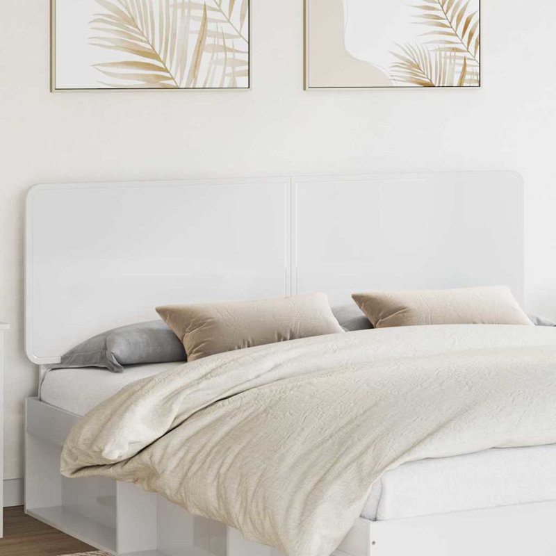 Headboard, California King, Gloss White