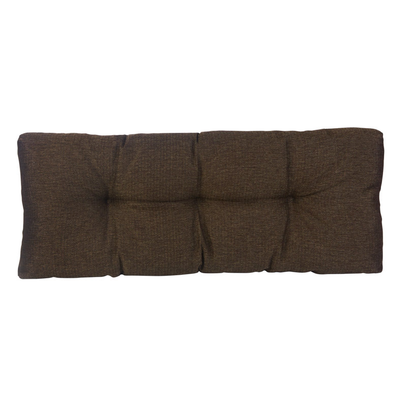 Coussin de banc antidérapant Omega, Châtaigne, L 35 po x P 14 po