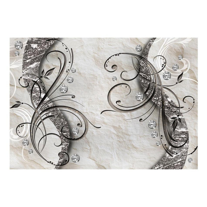 Murale Peel & Stick Glam - Piste de diamants, L 96 po x l 135 po