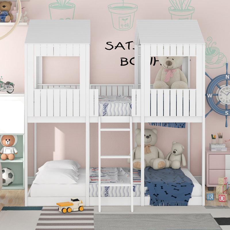 Lit superposé double Alvelo Kids, Blanc