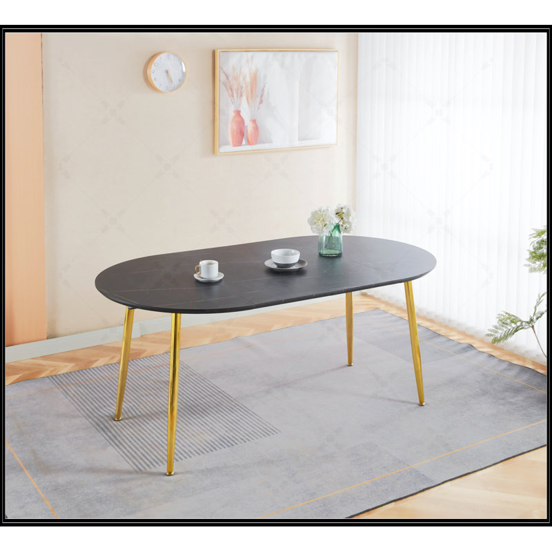 Table extensible, Noir