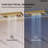 Ceiling Mounted Thermostatic Shower Faucet System, LED 4-Handle 5-Spray Shower Faucet with Music-120287961