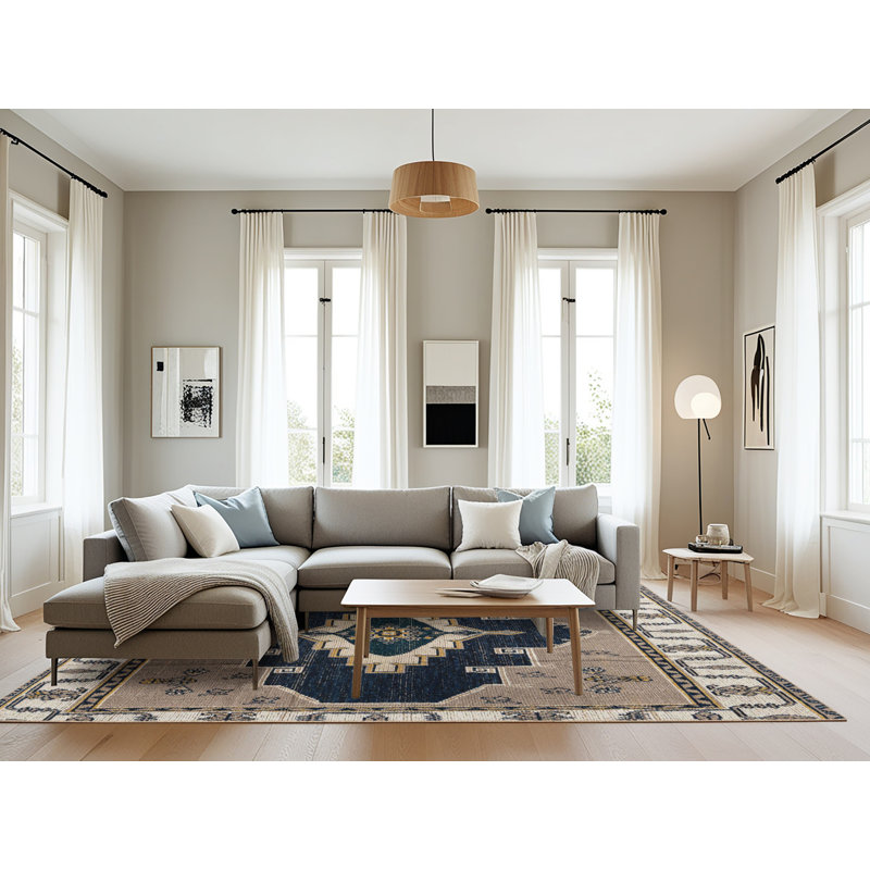 Tapis abstrait moderne 4488, Rectangle 8 pi x 12 pi